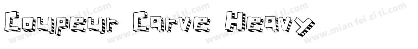 Coupeur Carve Heavy字体转换